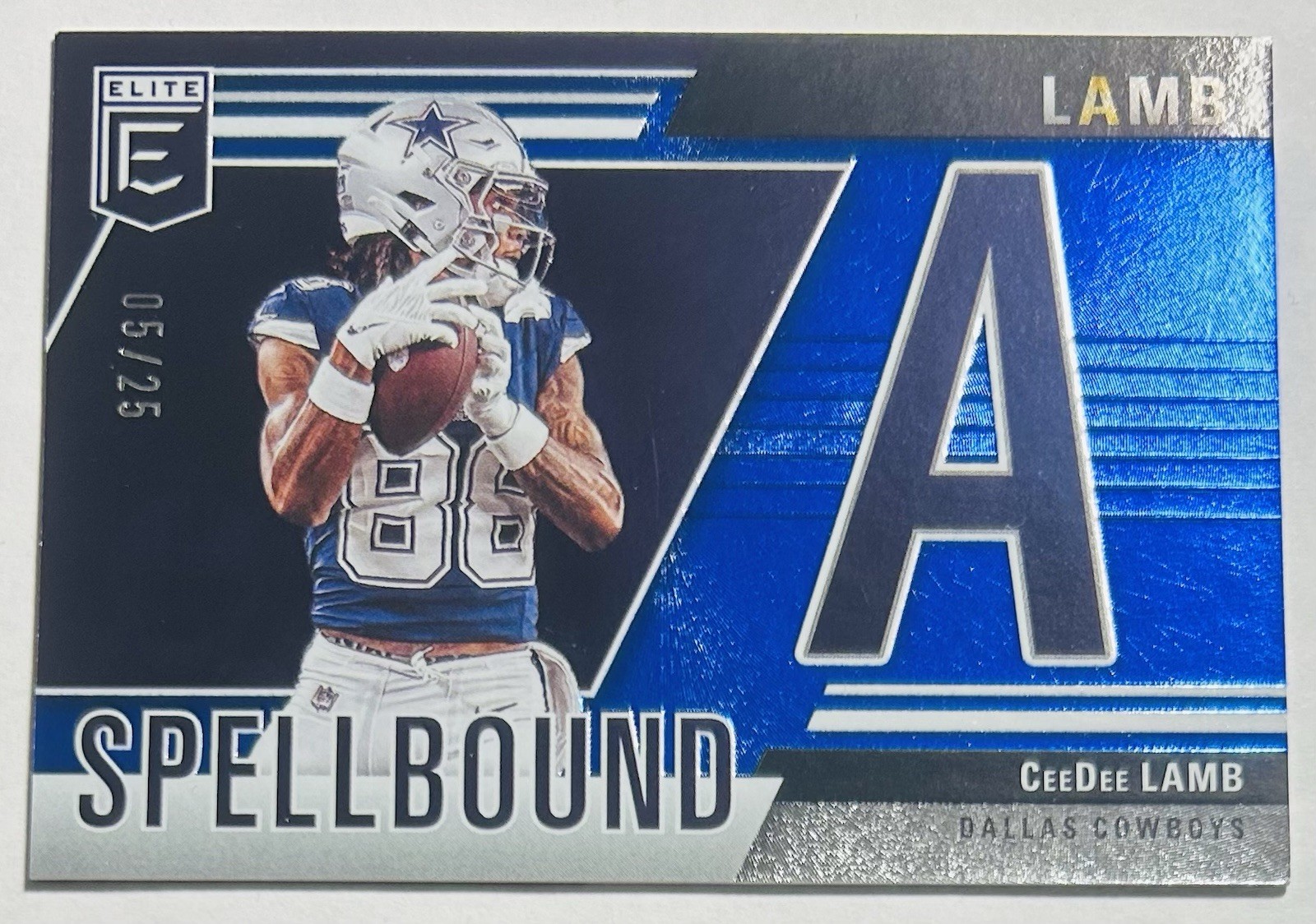 2024 Panini Donruss Elite Spellbound CeeDee Lamb Blue /25 Dallas Cowboys NFL