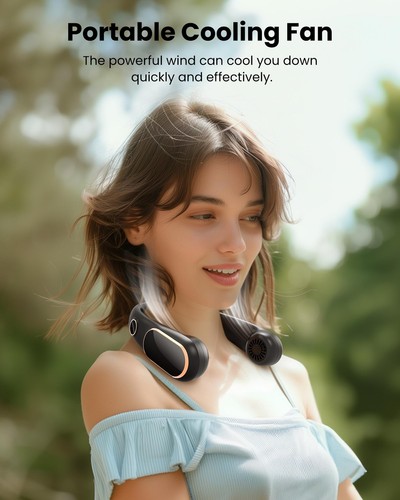 Neck Fan Rechargeable, Personal Portable Fan Battery Operated, Hands Free Wea... - Picture 4 of 6