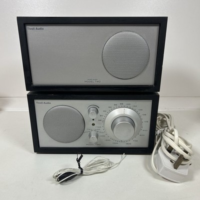 TIVOLI AUDIO Henry Kloss MODEL TWO & Externer Stereo-Lautsprecher - Schwarz