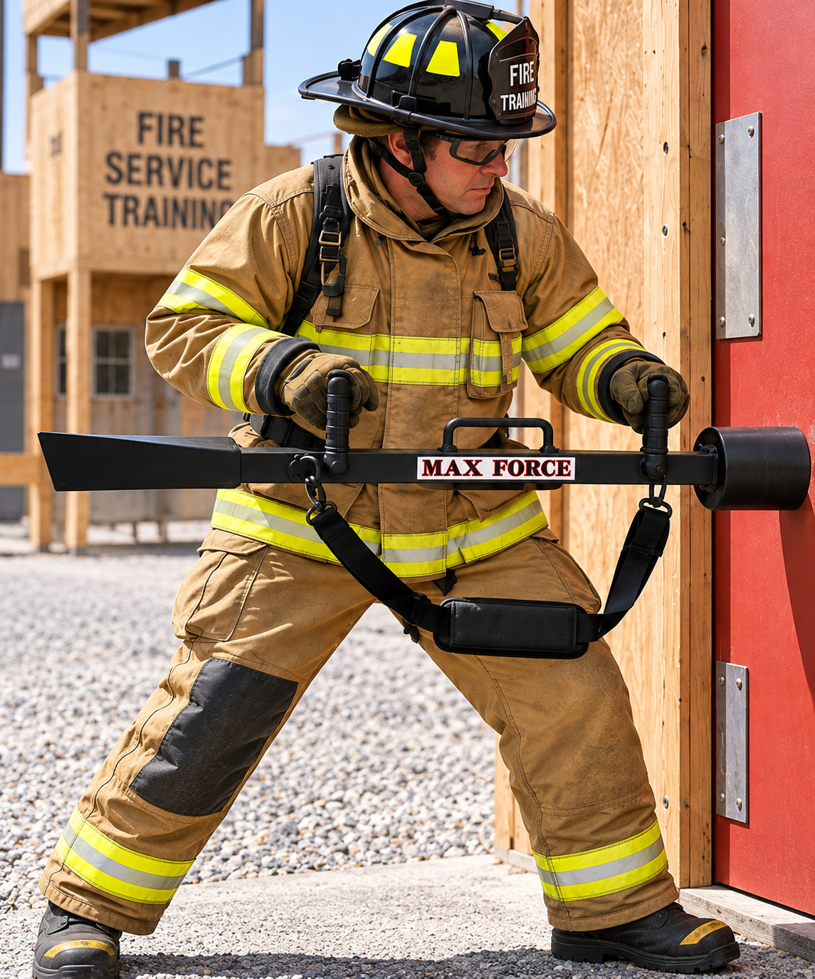 25Lbs Halligan Style Forced Entry Tool for Firefighters & Police - 38" length -H