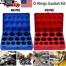 SAE Metric Rubber O-Ring Washer Assortment Set Automotive Storage Case ORing Kit