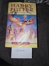 Hand Signed First 1st Edition Harry Potter X 6 Cast - Radcliffe, Grint, Watson +