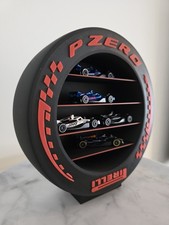 F1 2026 inspired tyre sidewall Wall Shelf/ Table Shelf, Red • Kids Room Decor