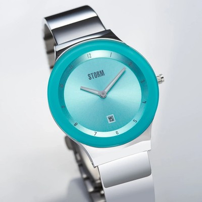 Storm London Lucki - Aqua 47559/AQ Damen Armbanduhr Edelstahl Damenuhr Blau