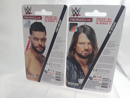 2 WWE HeroClix AJ Styles & FINN BALOR Expansion Pack LOT - Picture 7 of 10