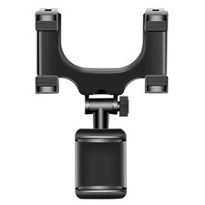 360 Car Rearview Mirror Rotation Adjustable Phone Holder Mount Multifunction US