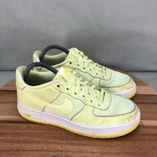 Nike Air Force 1 Low Pale Yellow GS Youth Size 7Y Low Top Lace Up Sneakers