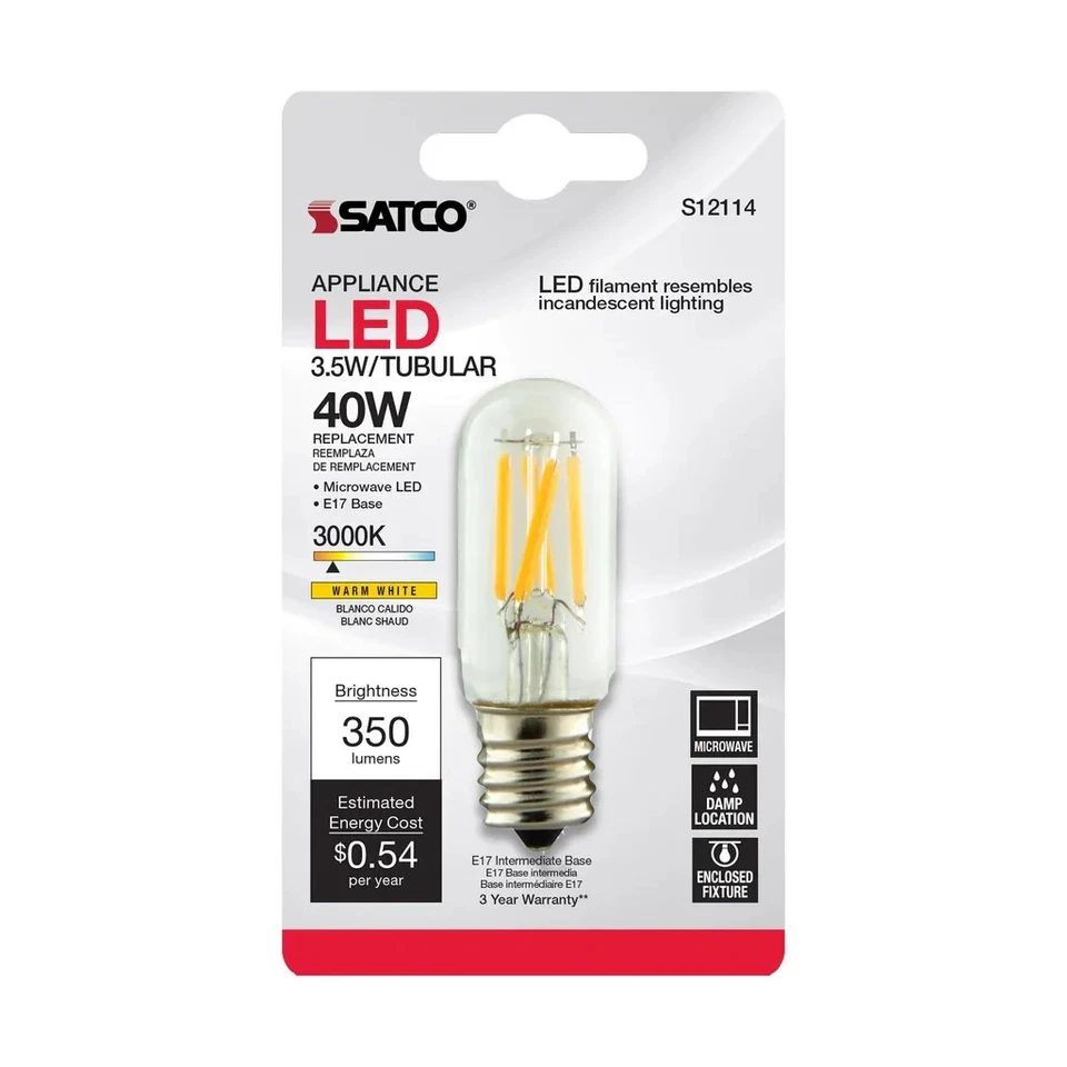 3.5 Watt - T7 LED - Clear - Intermediate base - 3000K - 350 Lumens - 120 Volt - - Image 4 of 4