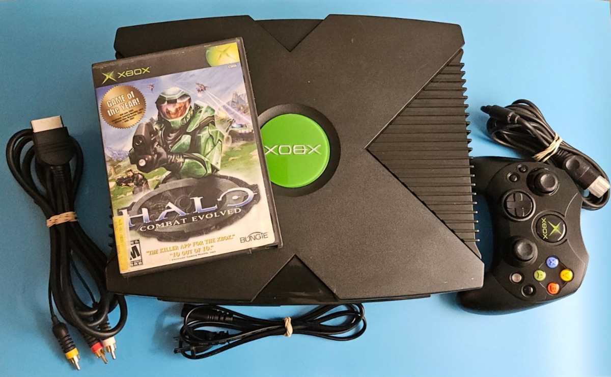 Original OG Xbox Bundle  Cleaned, Serviced & Tested  Controller, Cables,  Halo | eBay