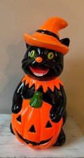 Mr Christmas 18 BLACK CAT w/JACK-O-LANTERN* R...