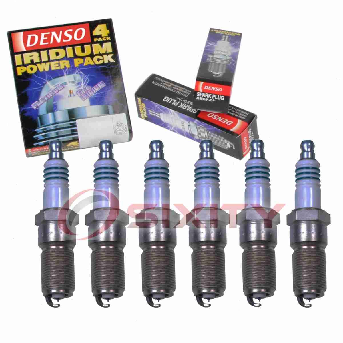 6 pc Denso Iridium Power Spark Plugs for 2003-2008 Isuzu Ascender Ignition ui