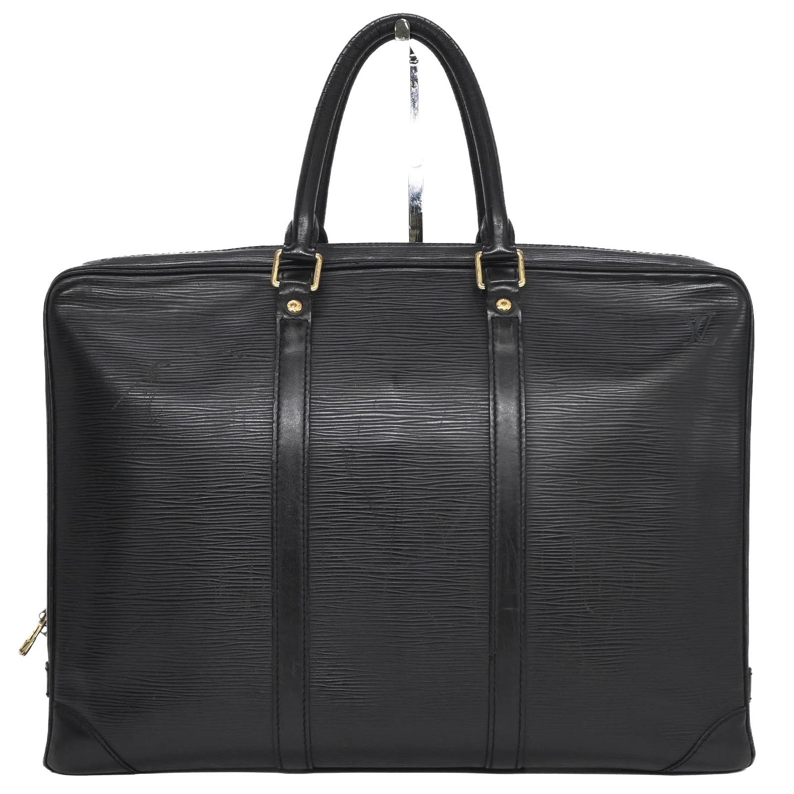 Louis Vuitton Epi Porte Documents Voyage Business Document Briefcase Men s Noir