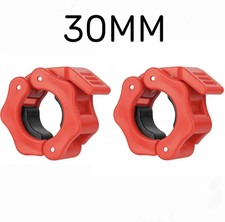 1/2PCS 25/28/30mm Quick Release Barbell Clamps Spin Lock Barbell Collars Weight