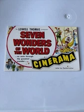 Warner Theatre Broadway New York Seven Wonders Of The World Vintage Postcard New