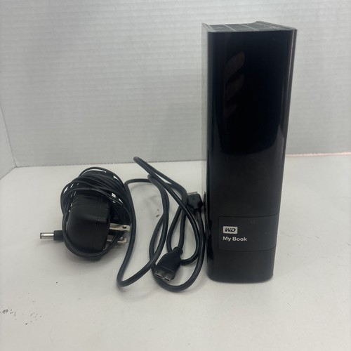 WD My Book 3TB Portable Hard Drive HDD WDBFJK0030HBK-04 w/ Power adapter/cable