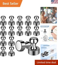 16 Pack Magnetic Push Pins, Strong Fridge Magnets, Dry Erase Magnets for Whit...