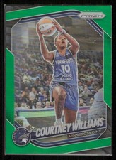 Courtney Williams 2025 Panini Prizm WNBA #69 Green Prizms Minnesota Lynx
