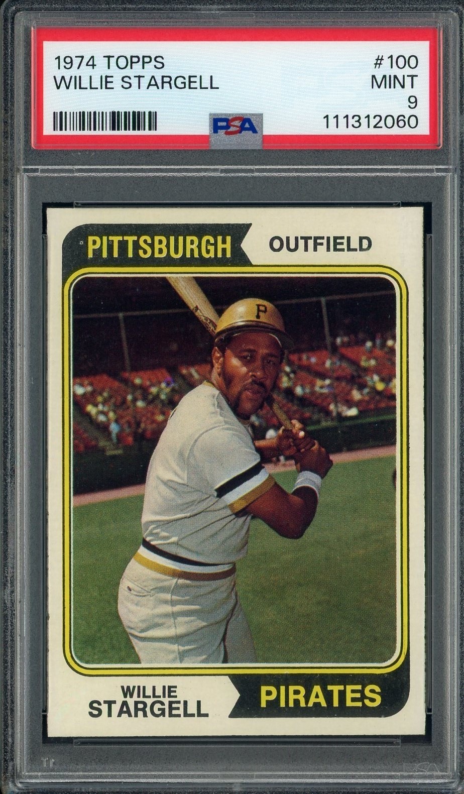 1974 Topps #100 Willie Stargell Pittsburgh Pirates HOF PSA 9 MINT