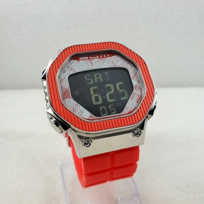 UNLTD MARC ECKO RED BLACK DIGITAL  ALARM CHRONOGRAPH WATCH 