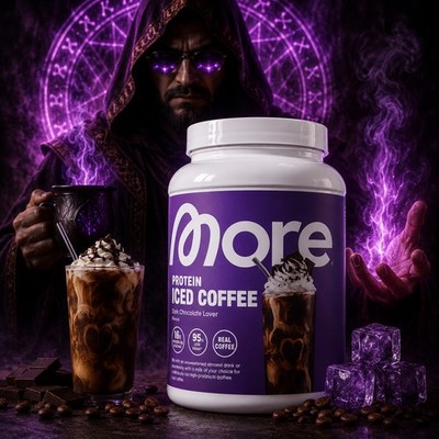 More Nutrition-Protein Iced Coffee - Dark Chocolate Lover Flavour Neu & OVP 300g