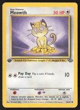 Meowth (1st Edition) Jungle 56/64 HP on eBay