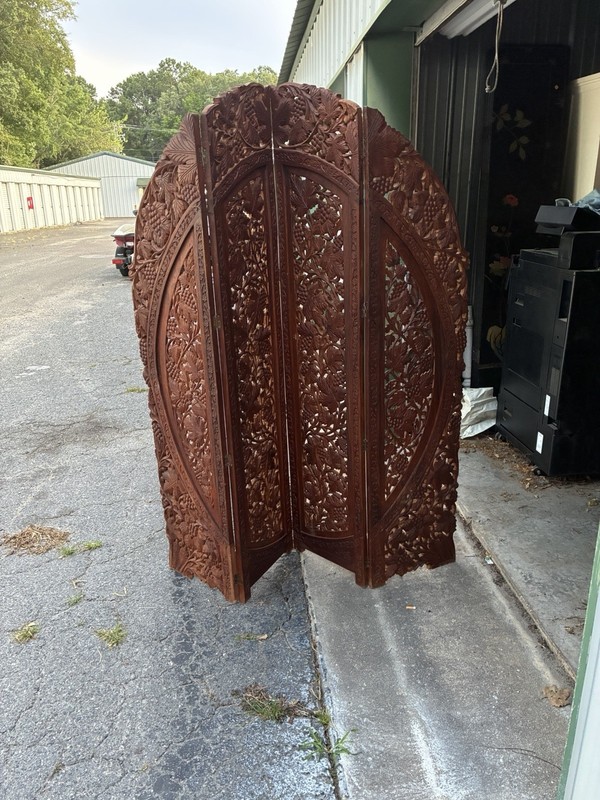 Flora Design 4 Panel Teakwood Divider