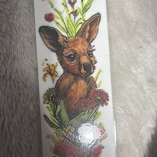 A Lil Deer - ONE OF A KIND. HAND COLORED BOOK MARK. BEAUTIFUL  Laminated
