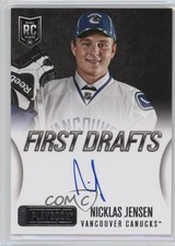 2013-14 Panini Playbook First Drafts Signatures Nicklas Jensen #FD-NJ Auto 0v1