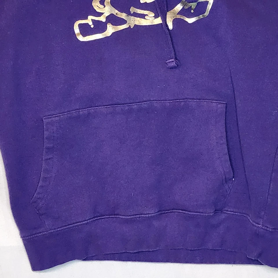 Винтажная женская толстовка с капюшоном 90-х с вырезом рукава средний мешковатый искусственно состаренный стиль - Изображение 4 из 4