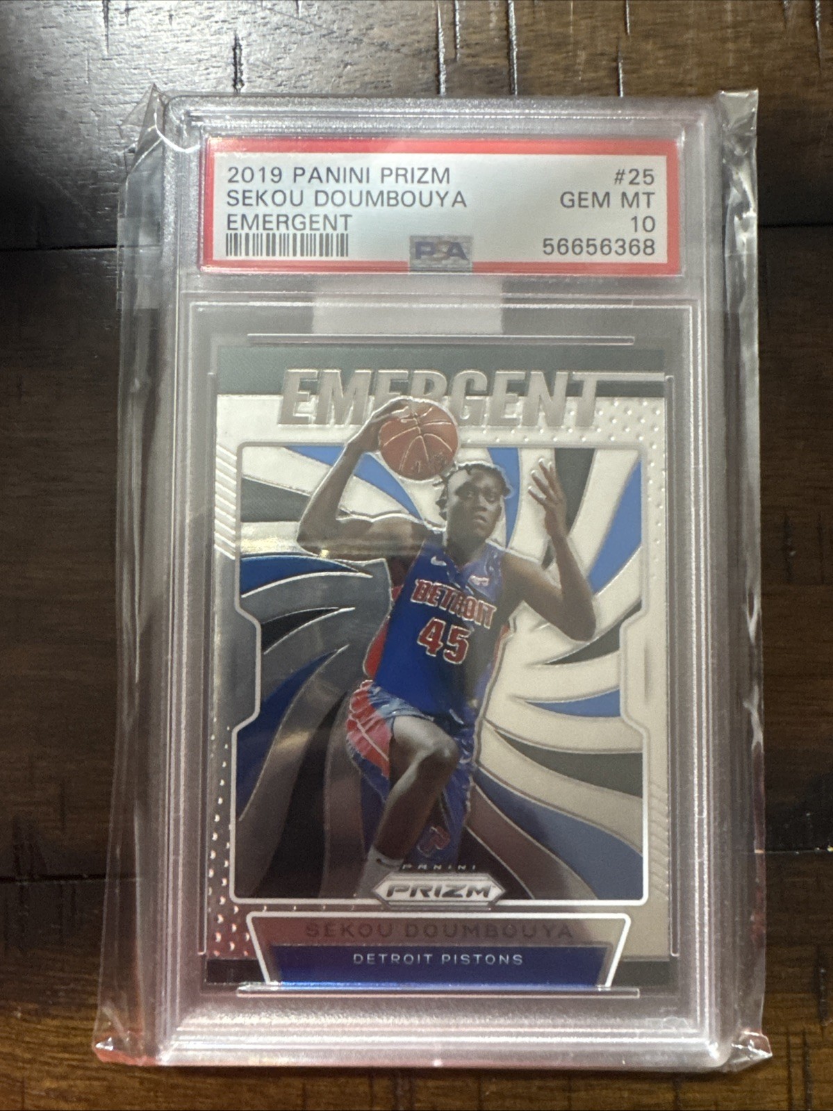 Sekou Doumbouya Rookie 2019-20 Panini Prizm Emergent Silver Prizm #25 PSA 10