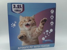 3.2L Pet Dog Cat Water Fountain Stainless Steel Smart Quiet Filtered Water Bowl