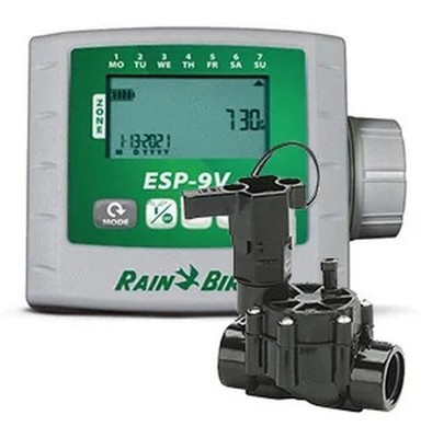 Rain Bird ESP-9V1 Bewässerungssteuerung Mit Batterie 1 Station + Elektroventil
