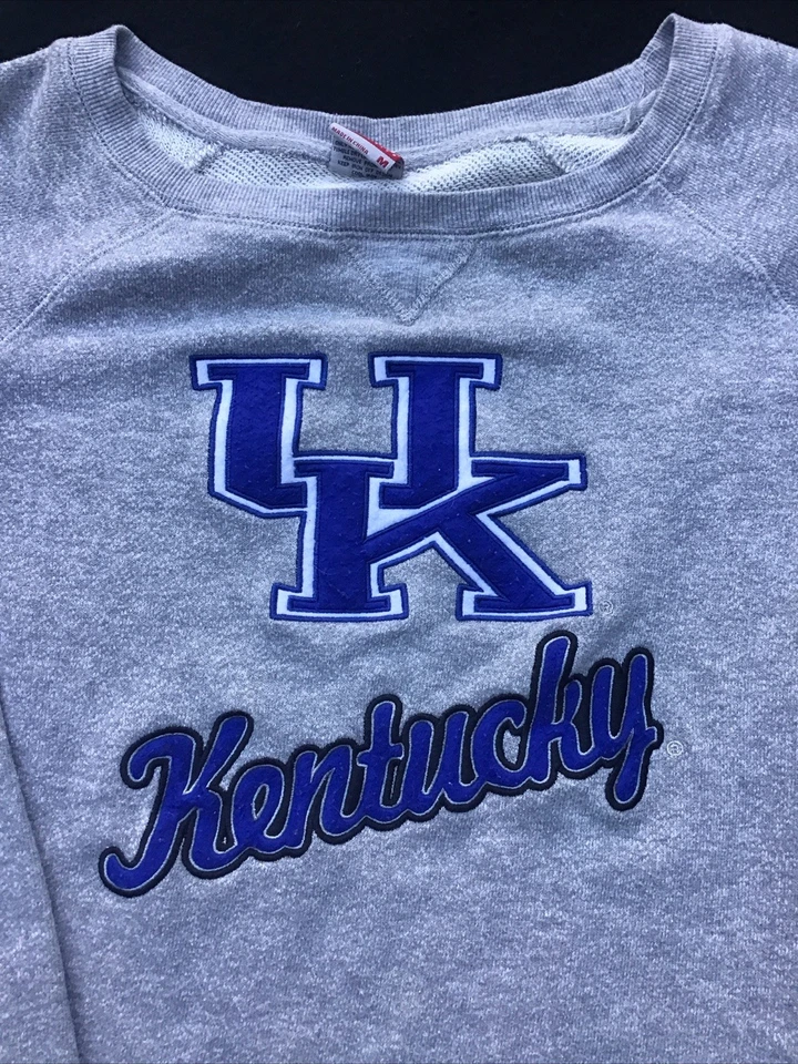 Sudadera UK Wildcats Coliseo Para Mujer’s M Gris Cuello Redondo Manga Raglán Pullover Foto 2 de 4