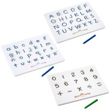 Magnetic Letters  Numbers Tracing Boards Set - 5" - 10", 3 Piece