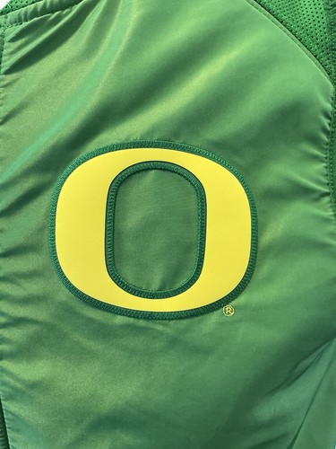 Oregon DUCKS Mens Sz M Team Issued Green Nike Dri-Fit 33427X-OD6 Full Zip Vest - Picture 9 of 11