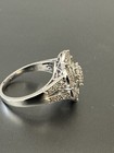 One lady diamond clustering Ring containing round and Baguette 1 Ct Dia — photo 4