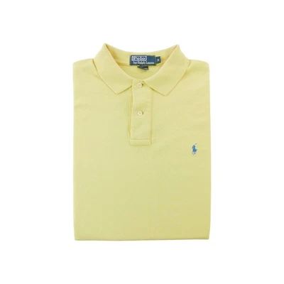 Polo Ralph Lauren Polo manches courtes Custom Fit Mesh Pony Homme Taille M Jaune - Photo 1/4