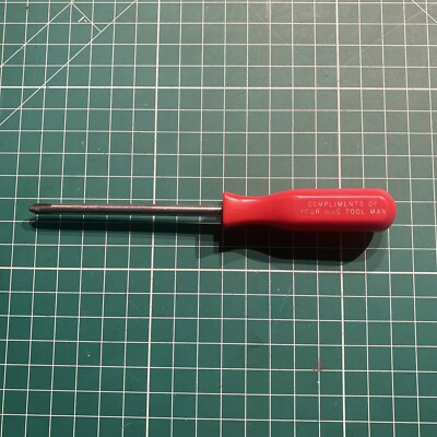 RARE Mac Tools 7-1/2  Screwdriver  Compliments of Your Mac Tool Man 