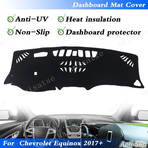 For Chevrolet Equinox 2017+ Dash Mat Cover Black Non-Slip Dashboard Sun Pad A - Picture 2 of 10