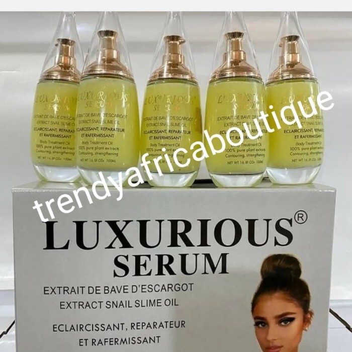 Luxurious Serum body treatment oil with snail slime 100ml x 1  bottle 👌