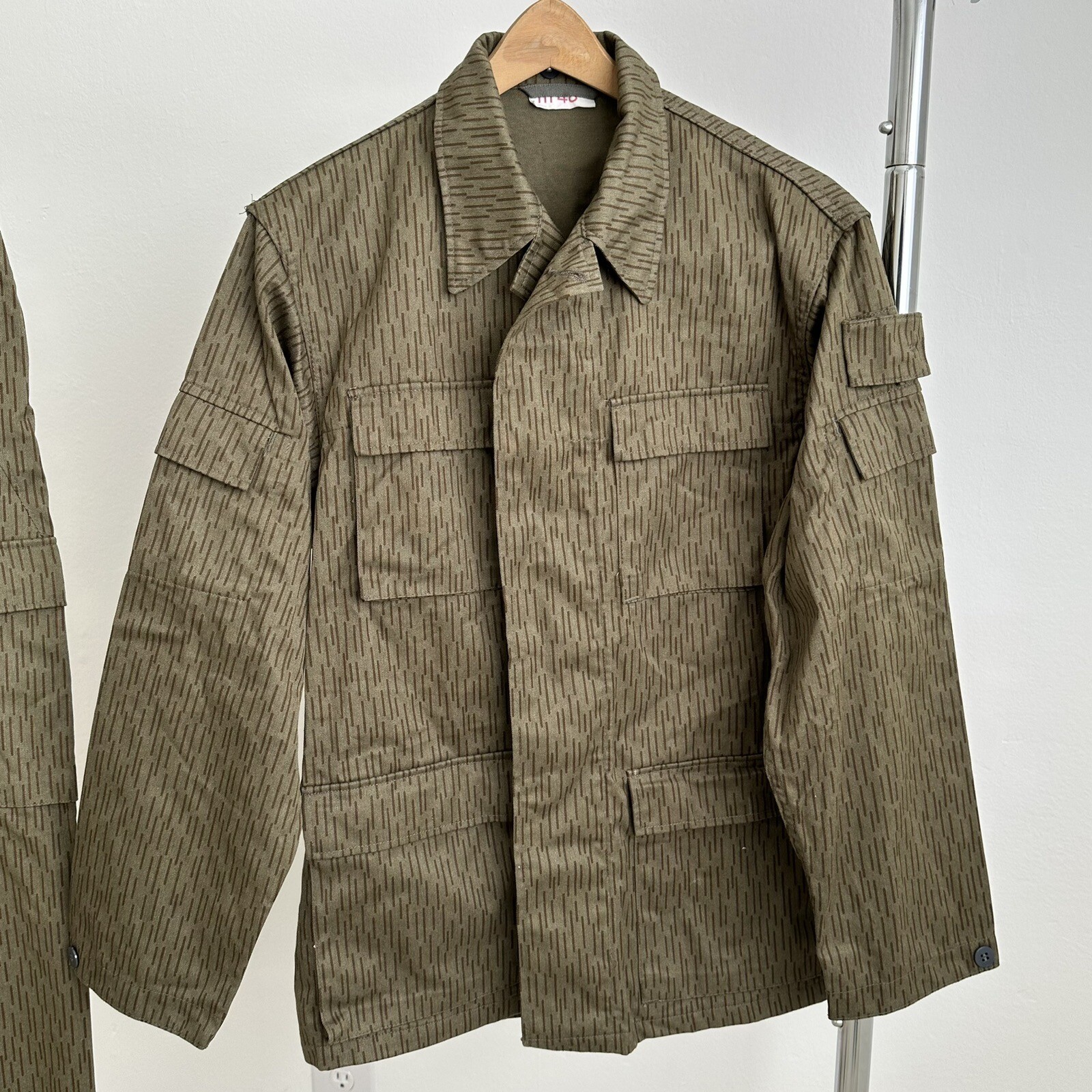 Rare East German Army NVA Camo Uniform Strichtarn UTV BDU Jacket and