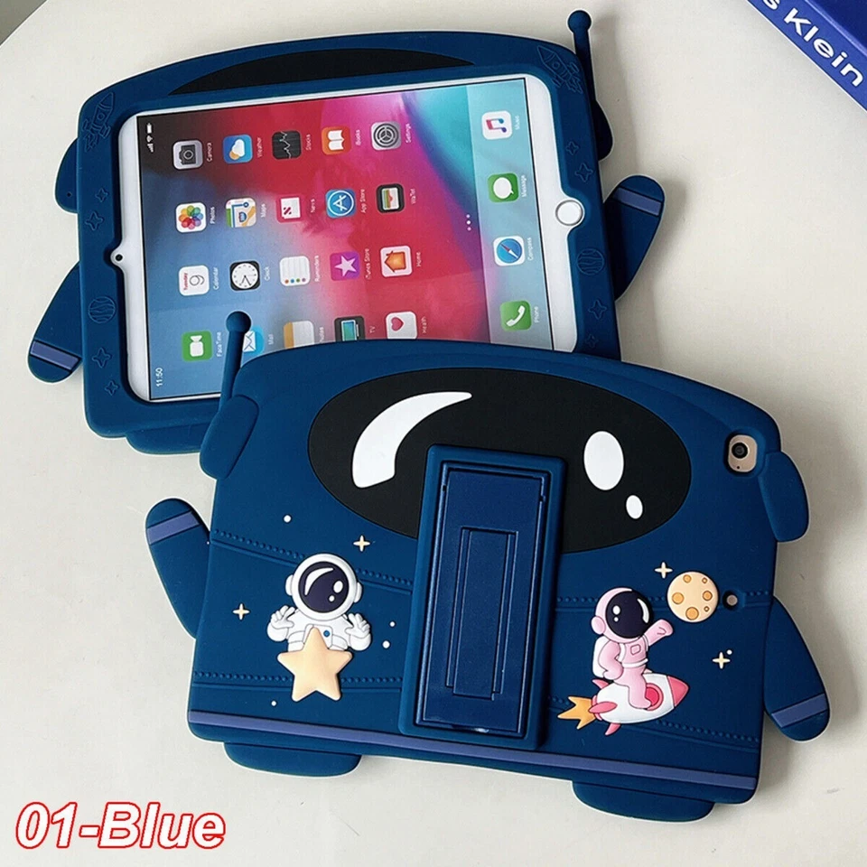 Funda con soporte de dibujos animados para niños para iPad 11ª/10ª/9ª/8ª/7ª/6ª/5ª generación A16 Pro Foto 4 de 4