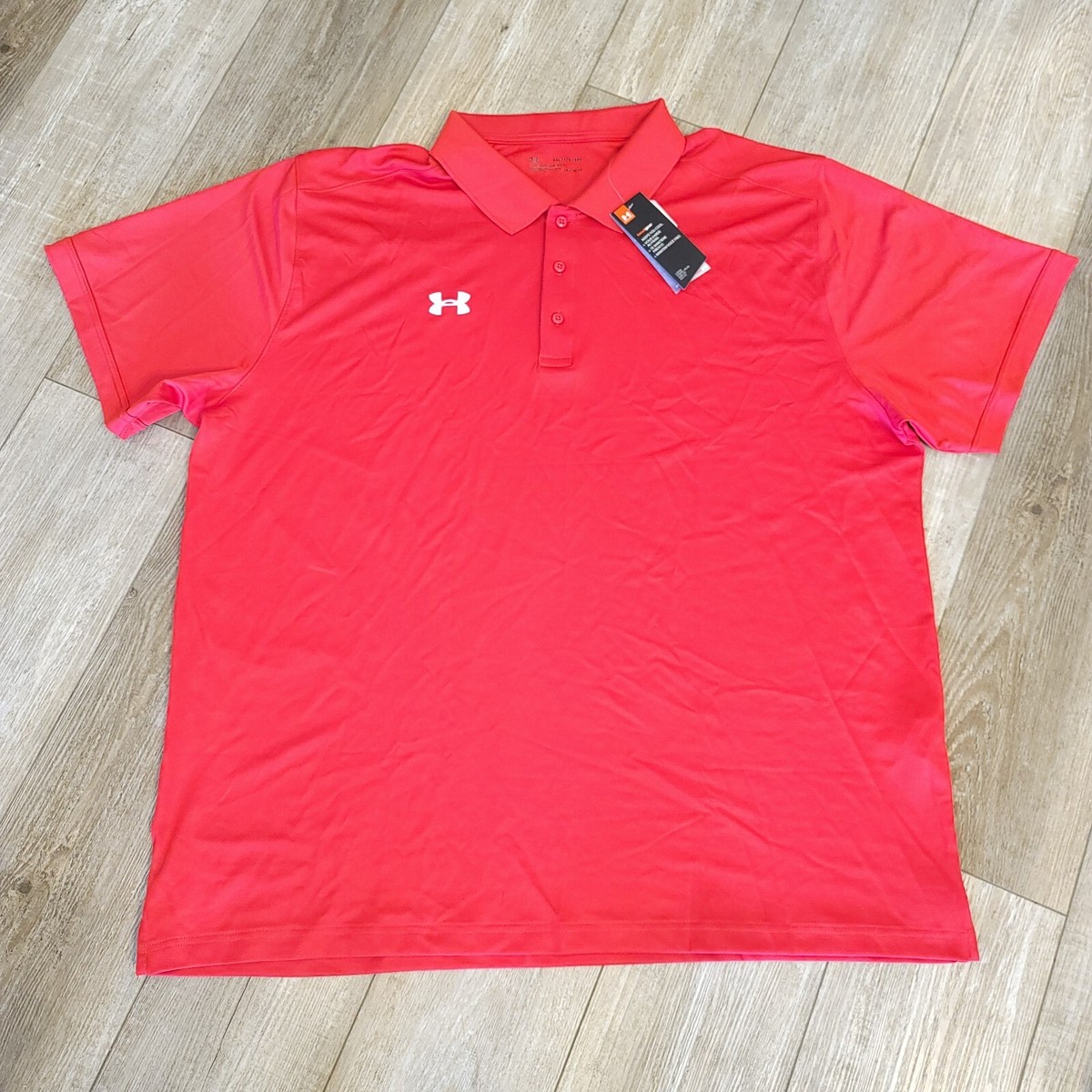 Under Armour Heatgear Team 3-Button Short Sleeve Polo Shirt Mens