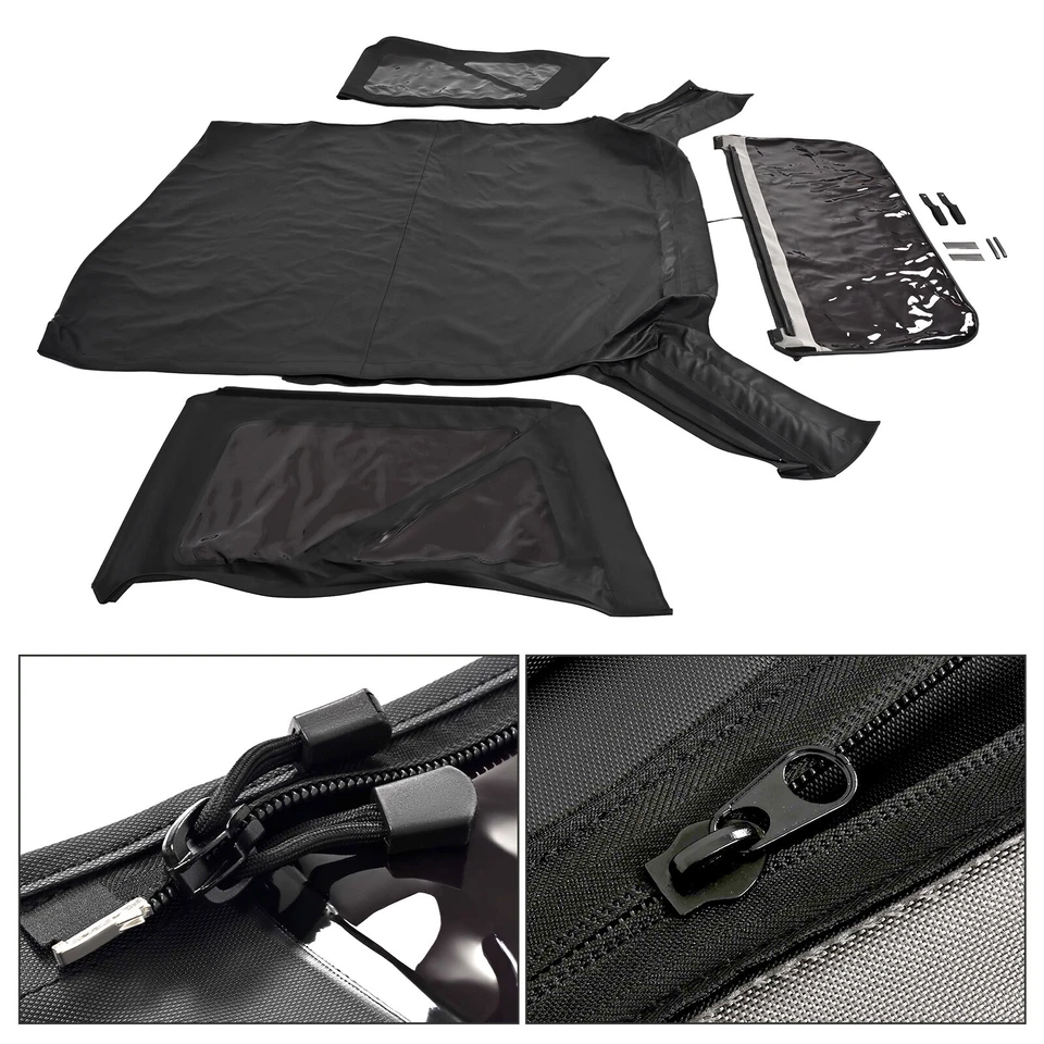 适用于吉普牧马人 JK 2 门 2007 - 2018 软顶 + 有色拉链后窗 — 第 2/4 张图片