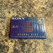 Sony Hi Fi Normal Bias Cassette Tape 60 Minutes Sealed C-60HFB New Sealed