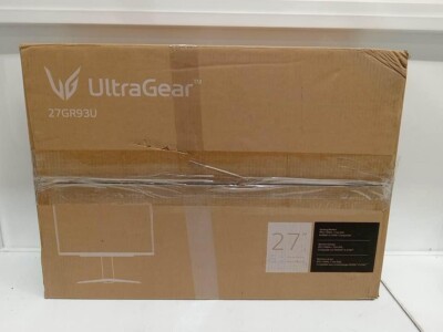 LG UltraGear 27GR93U-B 27'' UHD Gaming Monitor VESA DisplayHDR 400 (New-Openbox)