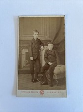 CDV PHOTO 1882 VICTORIAN CHILDREN?S PORTRAIT - Cavilla & Bruzon, Gibraltar