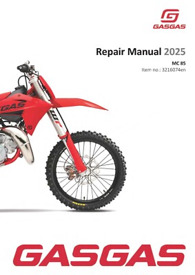 GasGas Gas Gas Service Workshop Shop Manual Repair 2025 MC 85 19/16