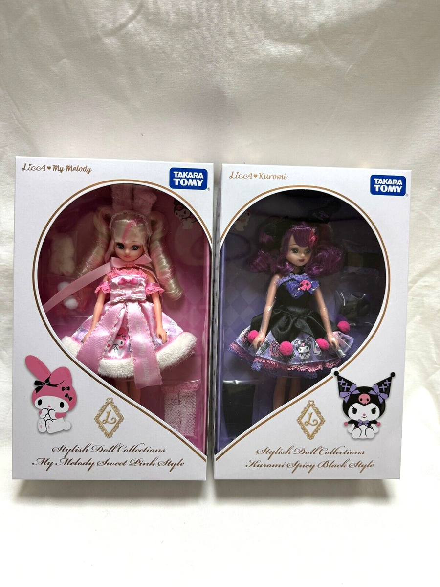 NEW Sanrio Kuromi & My Melody Licca Doll 2 set 22cm TAKARA TOMY