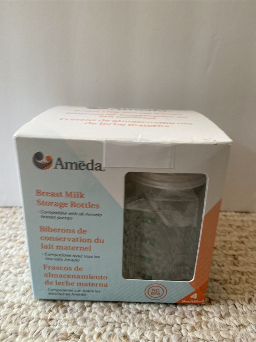 Ameda Bottles Ameda 4-Pack Breastmilk Storage Bottles BPA
